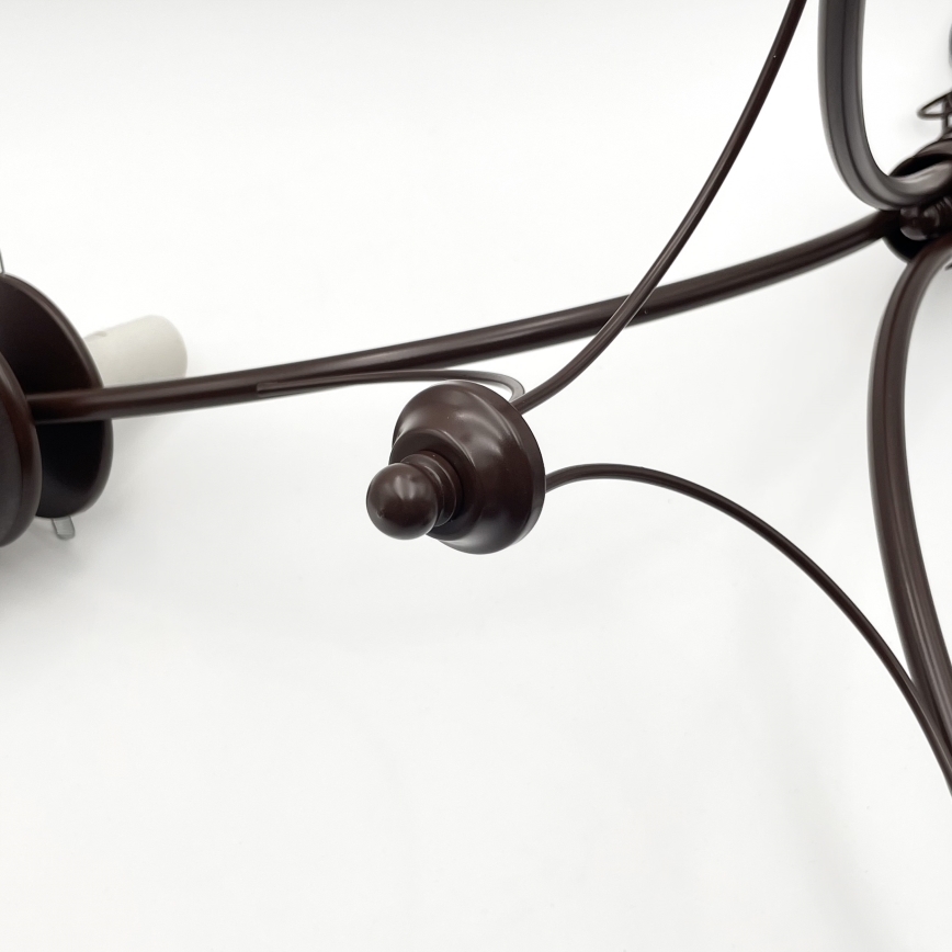 Brilagi - LED Kattokruunu ketjussa COTTAGE 3xE14/40W/230V tammi/ruskea