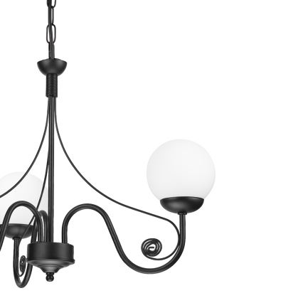 Brilagi - LED Kattokruunu ketjussa COTTAGE 3xG9/40W/230V musta/valkoinen