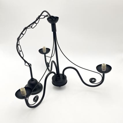 Brilagi - LED Kattokruunu ketjussa COTTAGE 3xG9/40W/230V musta/valkoinen