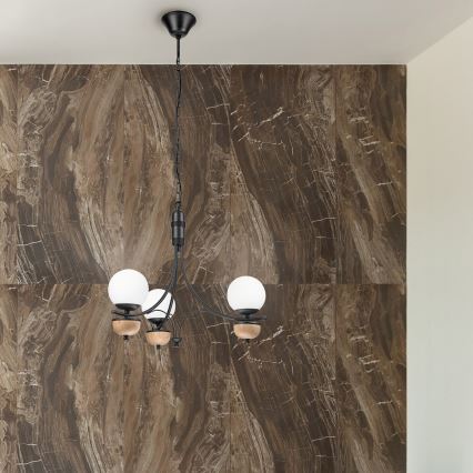 Brilagi - LED Kattokruunu ketjussa COTTAGE 3xG9/40W/230V pyökki/valkoinen