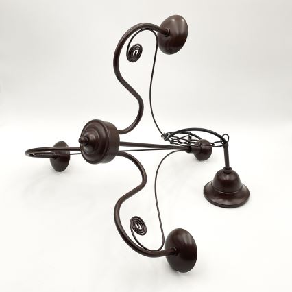 Brilagi - LED Kattokruunu ketjussa COTTAGE 3xG9/40W/230V ruskea/valkoinen