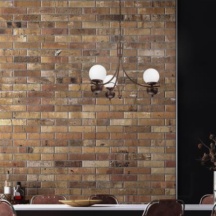 Brilagi - LED Kattokruunu ketjussa COTTAGE 3xG9/40W/230V tammi/valkoinen