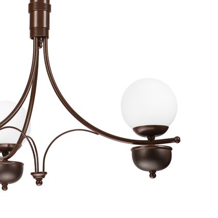 Brilagi - LED Kattokruunu ketjussa COTTAGE 3xG9/40W/230V tammi/valkoinen