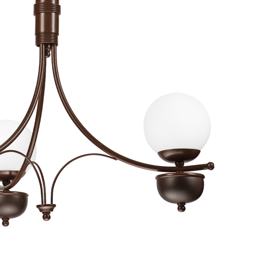 Brilagi - LED Kattokruunu ketjussa COTTAGE 3xG9/40W/230V tammi/valkoinen