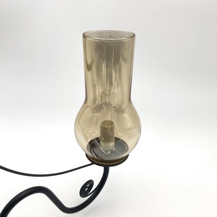 Brilagi - LED Kattokruunu ketjussa COTTAGE 5xE14/40W/230V musta/ruskea