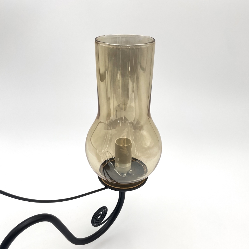 Brilagi - LED Kattokruunu ketjussa COTTAGE 5xE14/40W/230V musta/ruskea