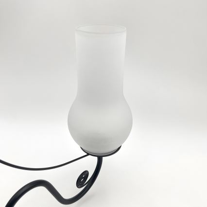 Brilagi - LED Kattokruunu ketjussa COTTAGE 5xE14/40W/230V musta/valkoinen