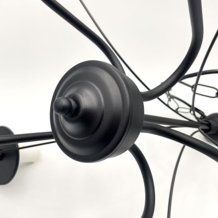 Brilagi - LED Kattokruunu ketjussa COTTAGE 5xE14/40W/230V musta/valkoinen