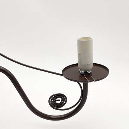 Brilagi - LED Kattokruunu ketjussa COTTAGE 5xE14/40W/230V ruskea/valkoinen