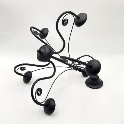 Brilagi - LED Kattokruunu ketjussa COTTAGE 5xG9/40W/230V musta/valkoinen