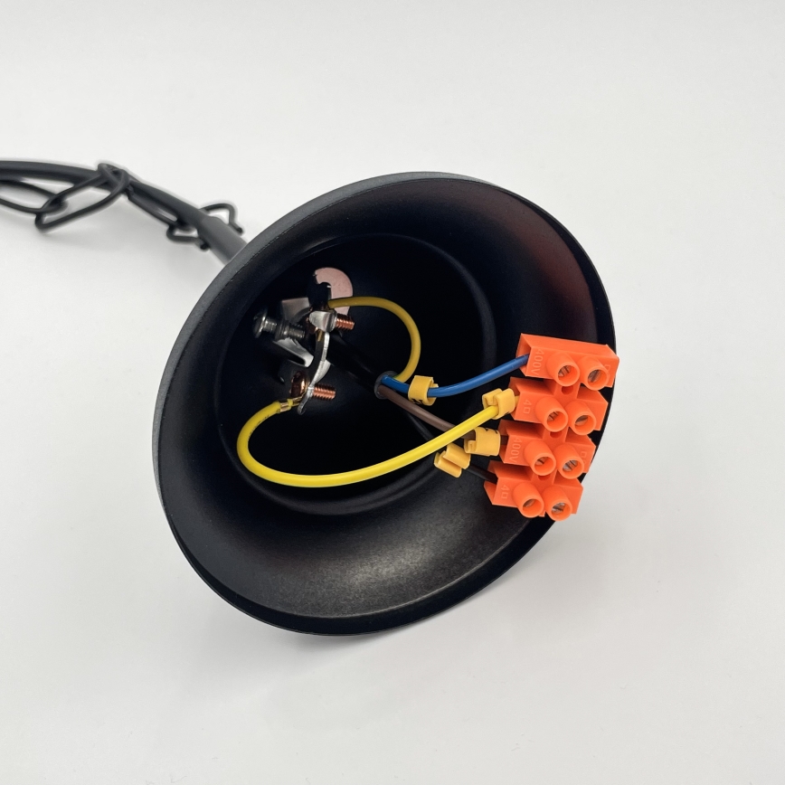 Brilagi - LED Kattokruunu ketjussa COTTAGE 5xG9/40W/230V musta/valkoinen