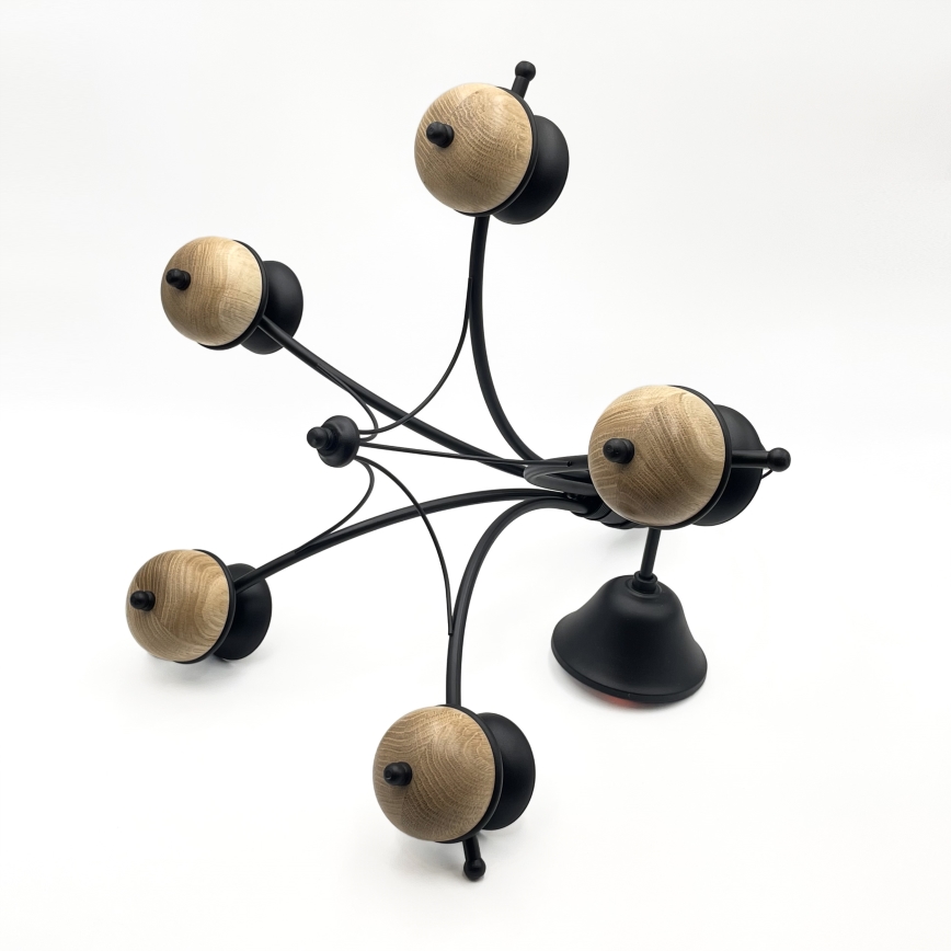 Brilagi - LED Kattokruunu ketjussa COTTAGE 5xG9/40W/230V pyökki/valkoinen