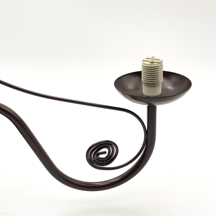 Brilagi - LED Kattokruunu ketjussa COTTAGE 5xG9/40W/230V ruskea/valkoinen