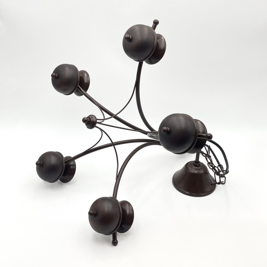 Brilagi - LED Kattokruunu ketjussa COTTAGE 5xG9/40W/230V tammi/valkoinen