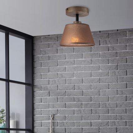 Brilagi - LED Pinta kattovalaisin ANTHONY 1xE14/60W/230V tammi-pähkinä/ruskea