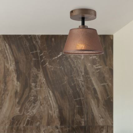 Brilagi - LED Pinta kattovalaisin ANTHONY 1xE14/60W/230V tammi-pähkinä/ruskea