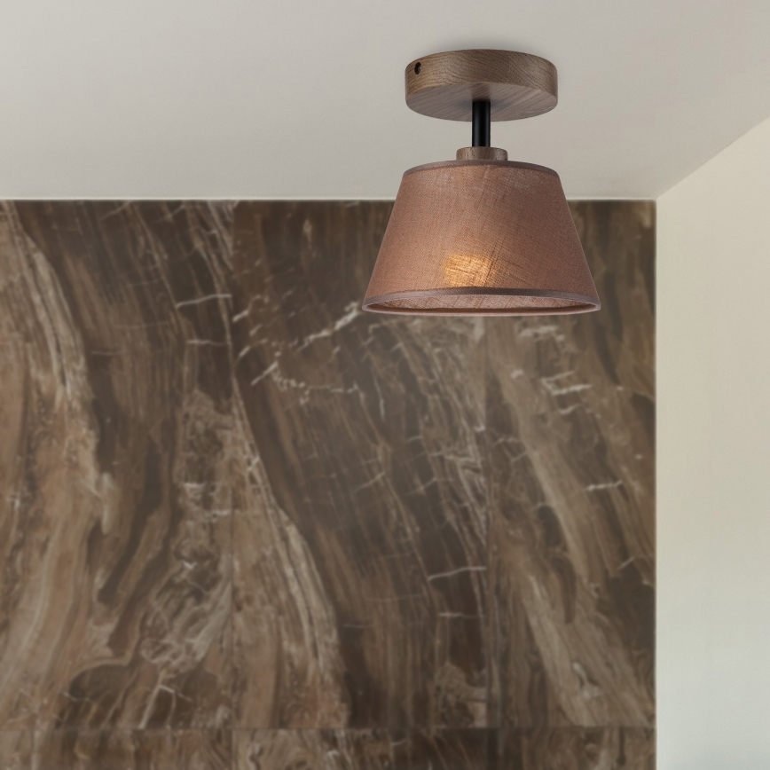 Brilagi - LED Pinta kattovalaisin ANTHONY 1xE14/60W/230V tammi-pähkinä/ruskea