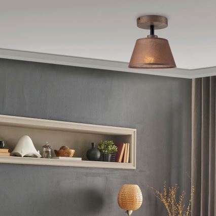 Brilagi - LED Pinta kattovalaisin ANTHONY 1xE14/60W/230V tammi-pähkinä/ruskea