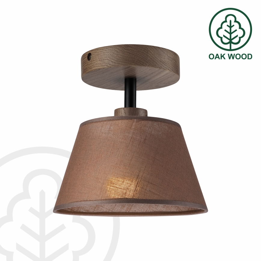 Brilagi - LED Pinta kattovalaisin ANTHONY 1xE14/60W/230V tammi-pähkinä/ruskea