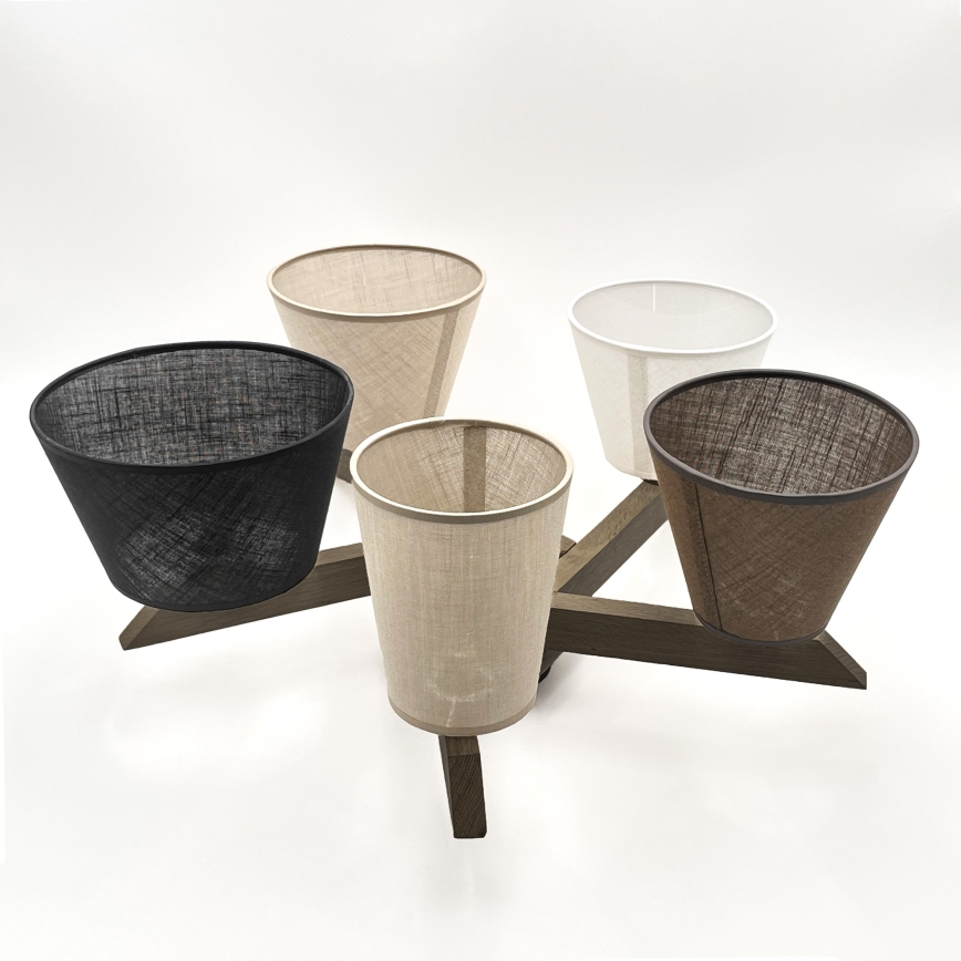 Brilagi - LED Pintakiinnitteinen kattovalaisin ANTHONY 5xE14/40W/230V tammi-pähkinä