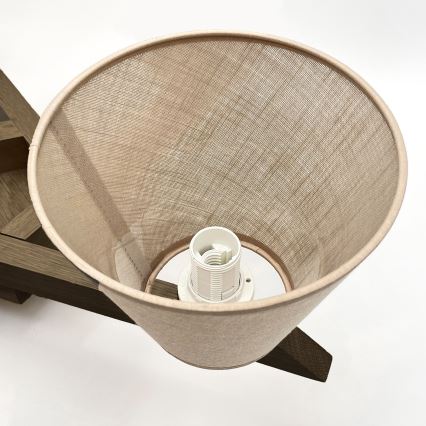 Brilagi - LED Pintakiinnitteinen kattovalaisin ANTHONY 5xE14/40W/230V tammi-pähkinä