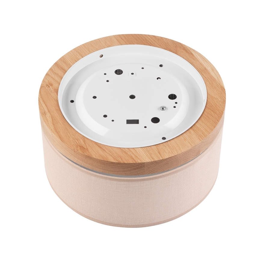 Brilagi - LED-kattovalaisin BELLADONNA 1xE27/15W/230V halkaisija 30 cm beige/tammi