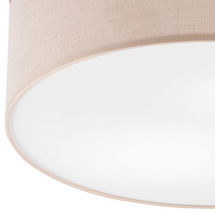 Brilagi - LED Kattovalaisin BELLADONNA 2xE27/15W/230V halkaisija 40 cm beige/tammi