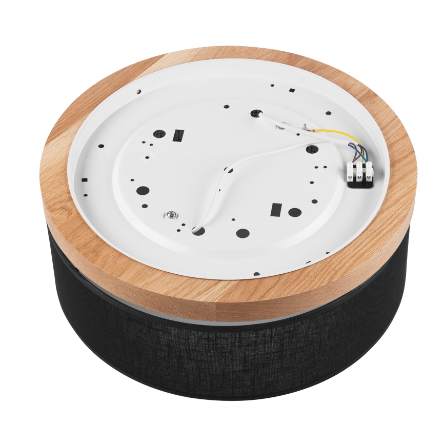 Brilagi - LED-kattovalaisin BELLADONNA 2xE27/15W/230V halkaisija 40 cm musta/tammi