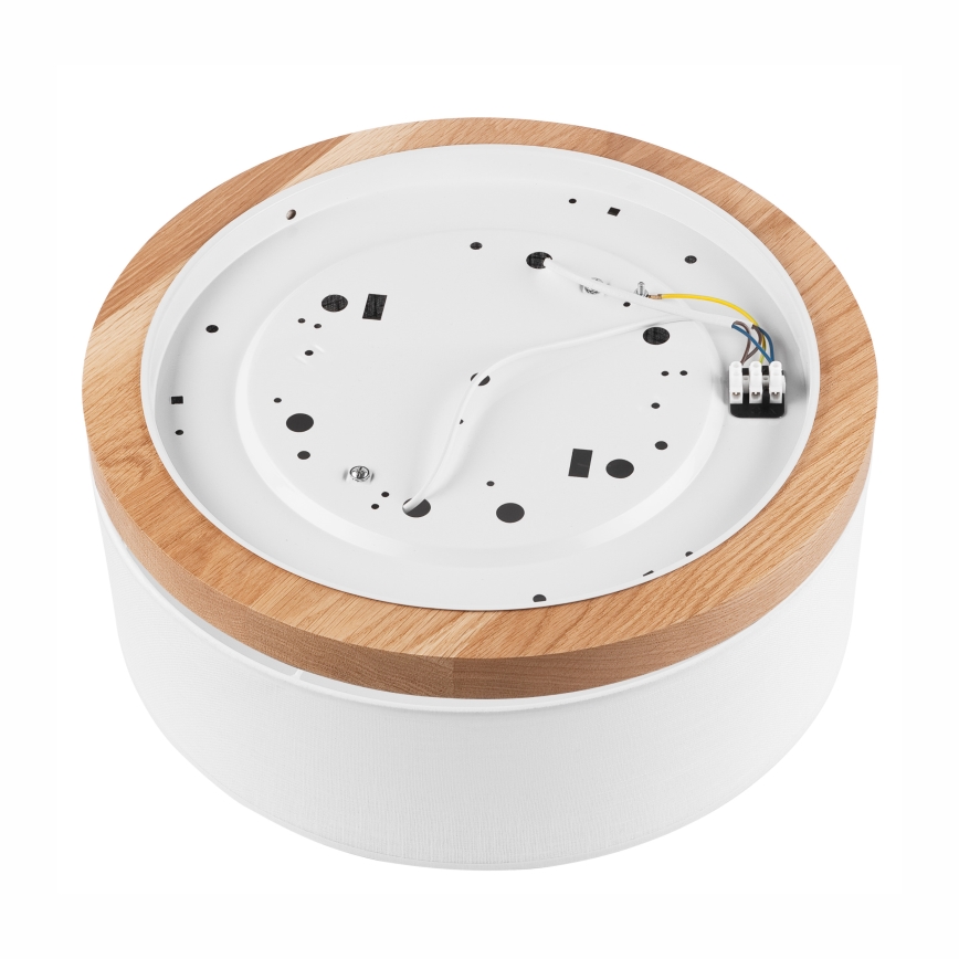 Brilagi - LED Kattovalaisin BELLADONNA 2xE27/15W/230V halkaisija 40 cm valkoinen/tammi