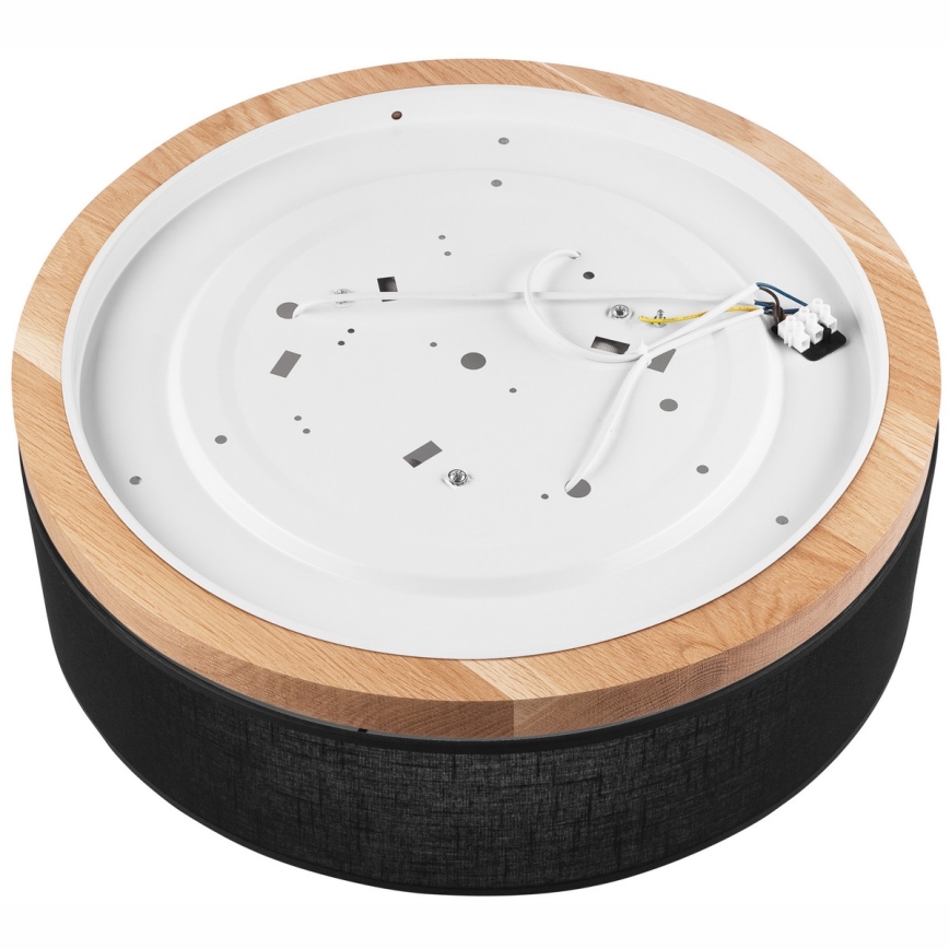 Brilagi - LED Kattovalaisin BELLADONNA 3xE27/15W/230V halkaisija 50 cm musta/tammi