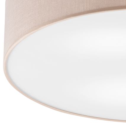 Brilagi - LED-kattovalaisin BELLADONNA 3xE27/15W/230V halkaisija 50 cm beige/mänty