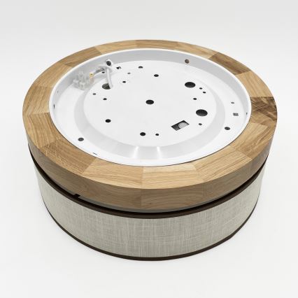 Brilagi - LED-kattovalaisin BELLADONNA LED/20 W/230 V, Ø 30 cm, kermanvärinen/tammi