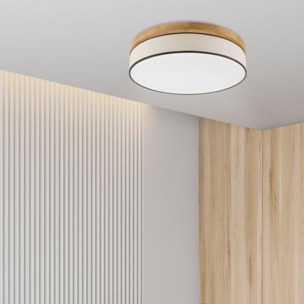 Brilagi - LED-kattovalaisin BELLADONNA LED/36W/230V Ø 50 cm kerma/tammi