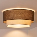 Brilagi - LED-kattovalaisin BOHO ECO 1xE27/10W/230V, halkaisija 40 cm, ruskea/kerma