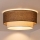 Brilagi - LED-kattovalaisin BOHO ECO 1xE27/10W/230V, halkaisija 40 cm, ruskea/kerma