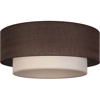 Brilagi - LED-kattovalaisin BOHO ECO 1xE27/10W/230V, halkaisija 40 cm, ruskea/kerma