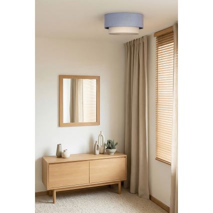 Brilagi - LED-kattovalaisin BOHO ECO 1xE27/10W/230V halkaisija 40 cm sininen/kerma