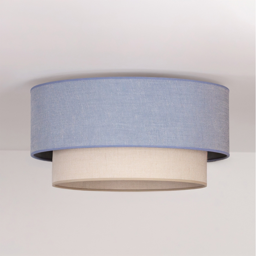 Brilagi - LED-kattovalaisin BOHO ECO 1xE27/10W/230V halkaisija 40 cm sininen/kerma