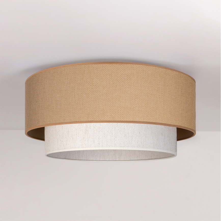 Brilagi - LED-kattovalaisin BOHO ECO 1xE27/10W/230V Ø 40 cm beige/kerma