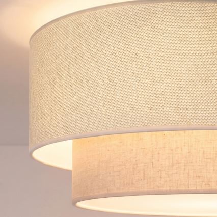 Brilagi - LED-kattovalaisin BOHO ECO 1xE27/10W/230V Ø 40 cm kermanvärinen