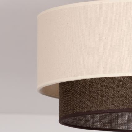 Brilagi - LED-kattovalaisin BOHO STYLE 1xE27/15W/230V halkaisija 40 cm kerma/ruskea