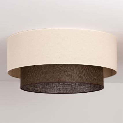Brilagi - LED-kattovalaisin BOHO-tyyli 3xE27/15W/230V halkaisija 60 cm kerma/ruskea