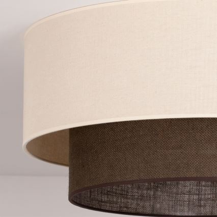 Brilagi - LED-kattovalaisin BOHO-tyyli 3xE27/15W/230V halkaisija 60 cm kerma/ruskea