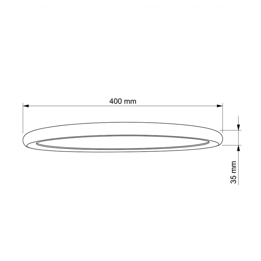 Brilagi - LED-kattovalaisin CARLOS LED/24W/230V halkaisija 40 cm valkoinen