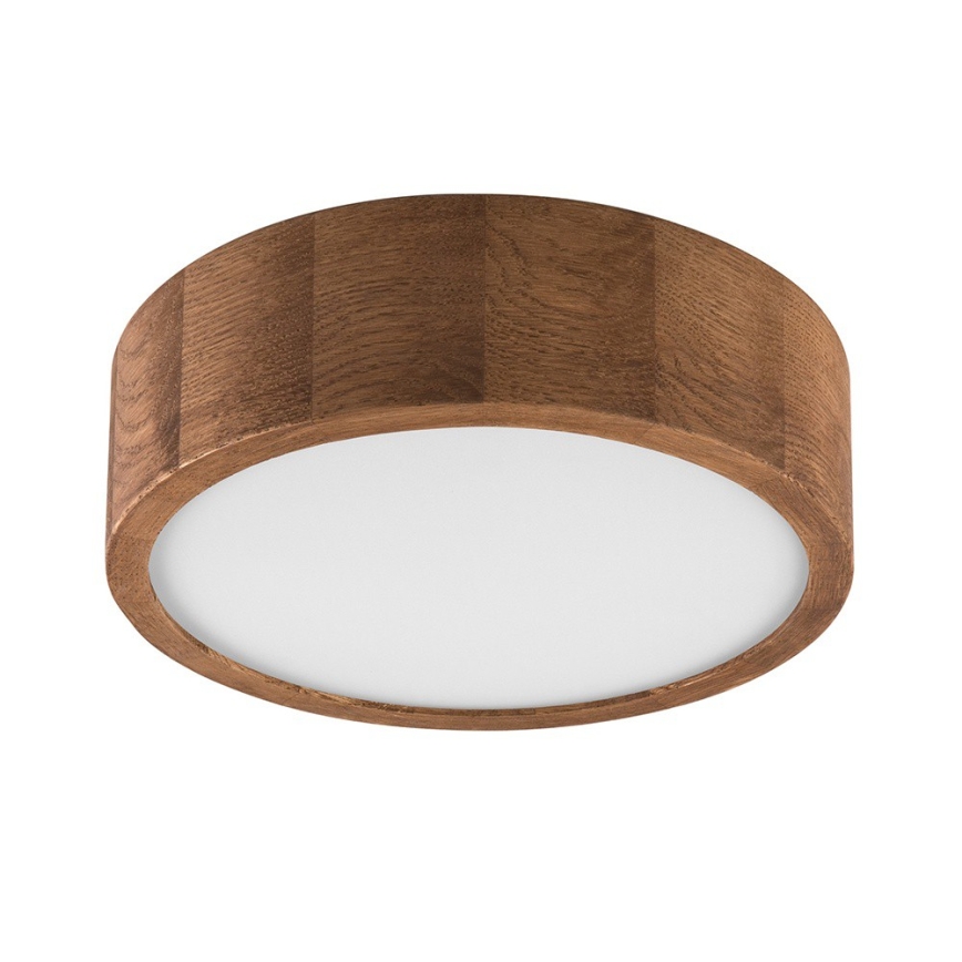 Brilagi - LED-kattovalaisin CARVALHO 1xE27/15W/230V tammi-kirsikka Ø 27 cm