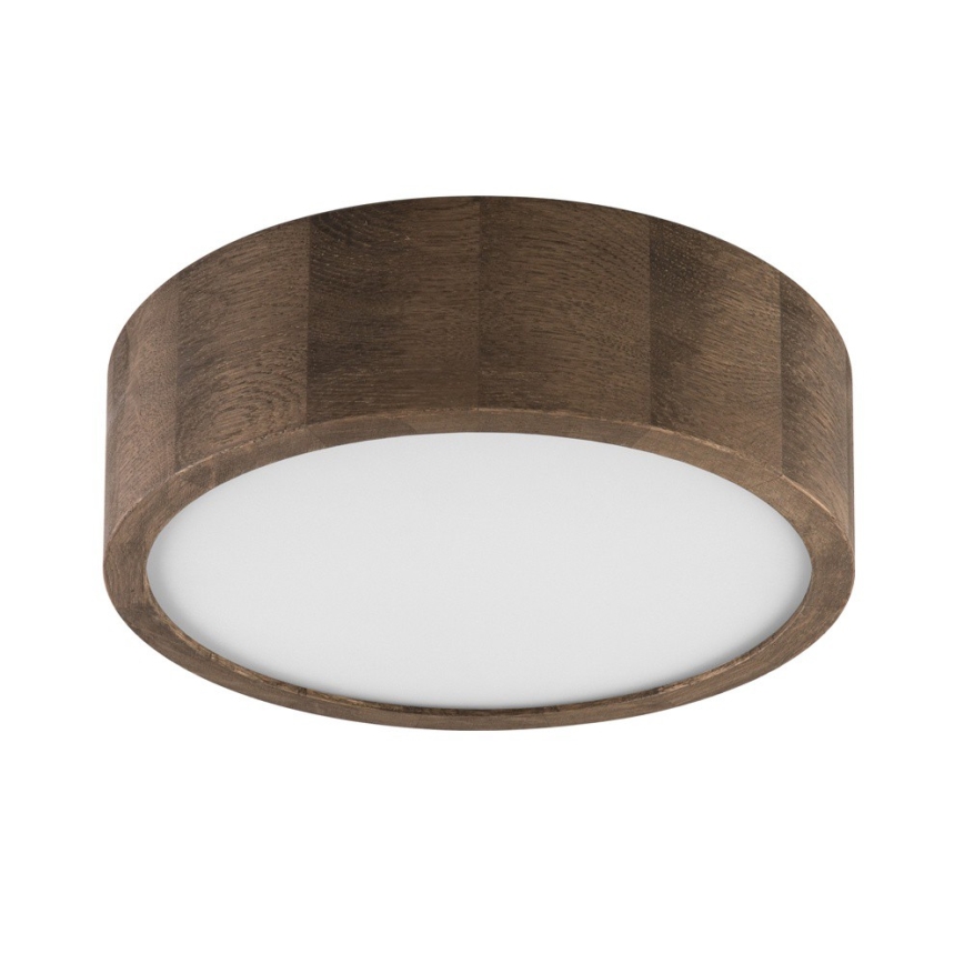 Brilagi - LED-kattovalaisin CARVALHO 1xE27/15W/230V tammi/pähkinä, halkaisija 27 cm