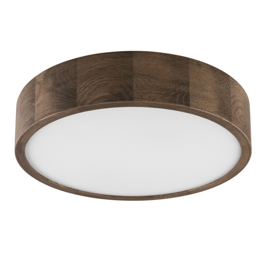 Brilagi - LED-kattovalaisin CARVALHO 2xE27/15W/230V tammi/pähkinä halkaisija 37 cm