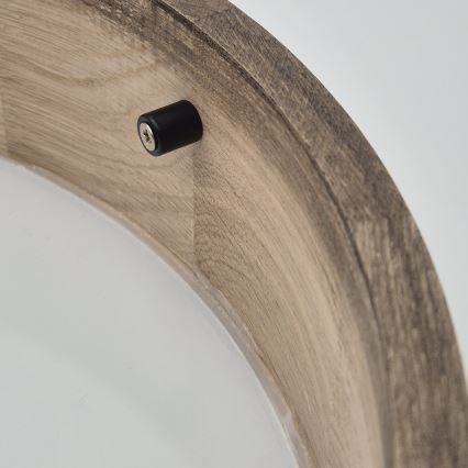 Brilagi - LED Kattovalaisin CARVALHO 2xE27/60W/230V tammi-pähkinä Ø 37 cm