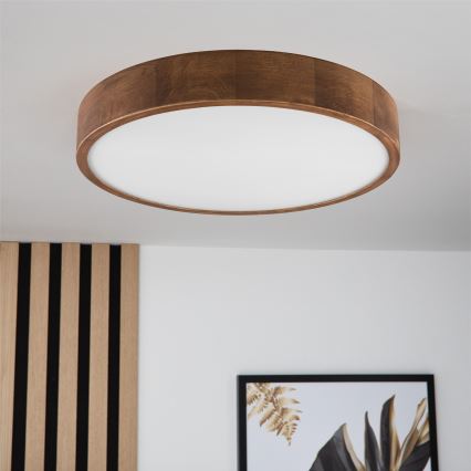 Brilagi - LED Kattojalka CARVALHO 3xE27/60W/230V tammi-kirsikka halkaisija 47 cm