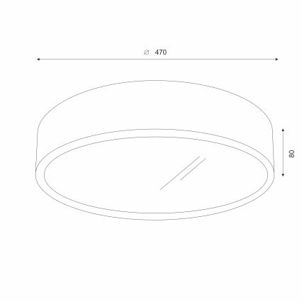 Brilagi - LED Kattojalka CARVALHO 3xE27/60W/230V tammi-kirsikka halkaisija 47 cm